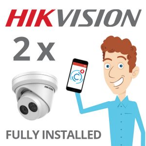 2 x Hikvision Camera with Darkfighter Installed